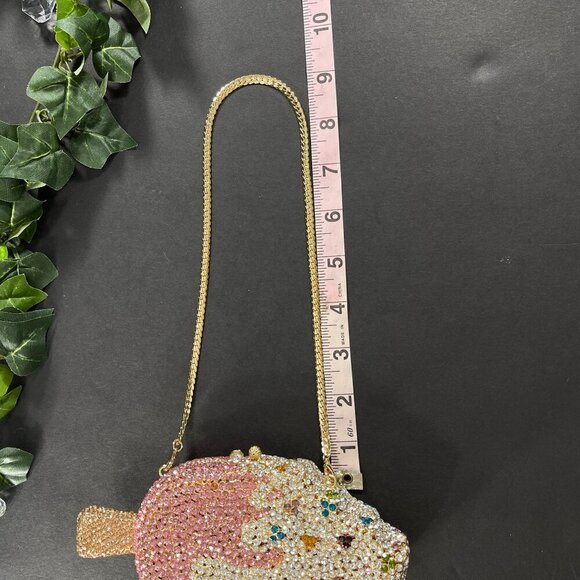 Popsicle Ice Cream Crossbody Evening Purse Bling Bag Clutch Sparkle Handbag - Picture 10 of 16